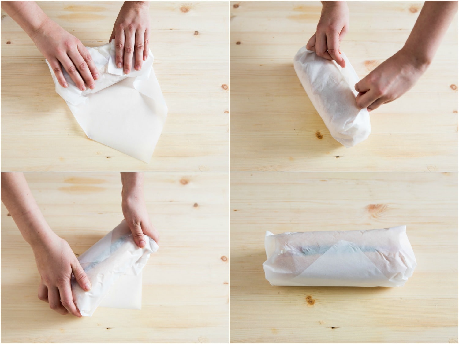 آموزش پیچیدن کاغذ ساندویچ